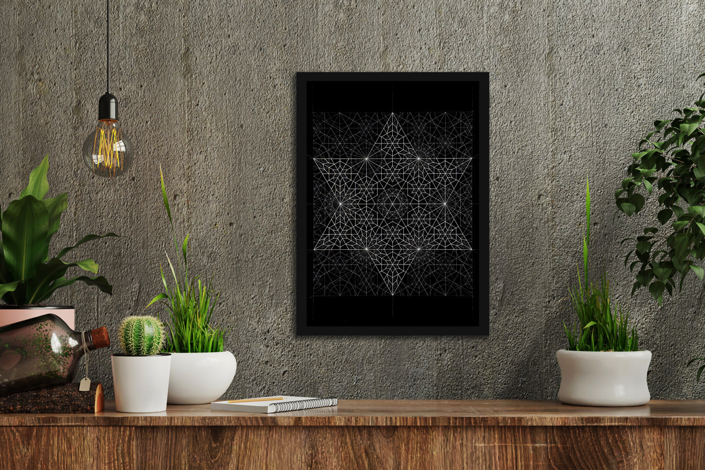 Six Fold Tessellation-Hexagram