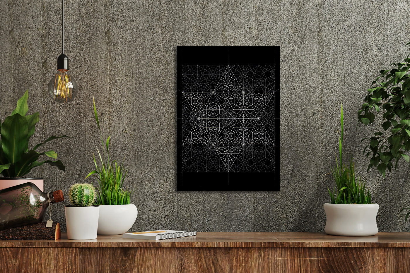 Six Fold Tessellation-Hexagram